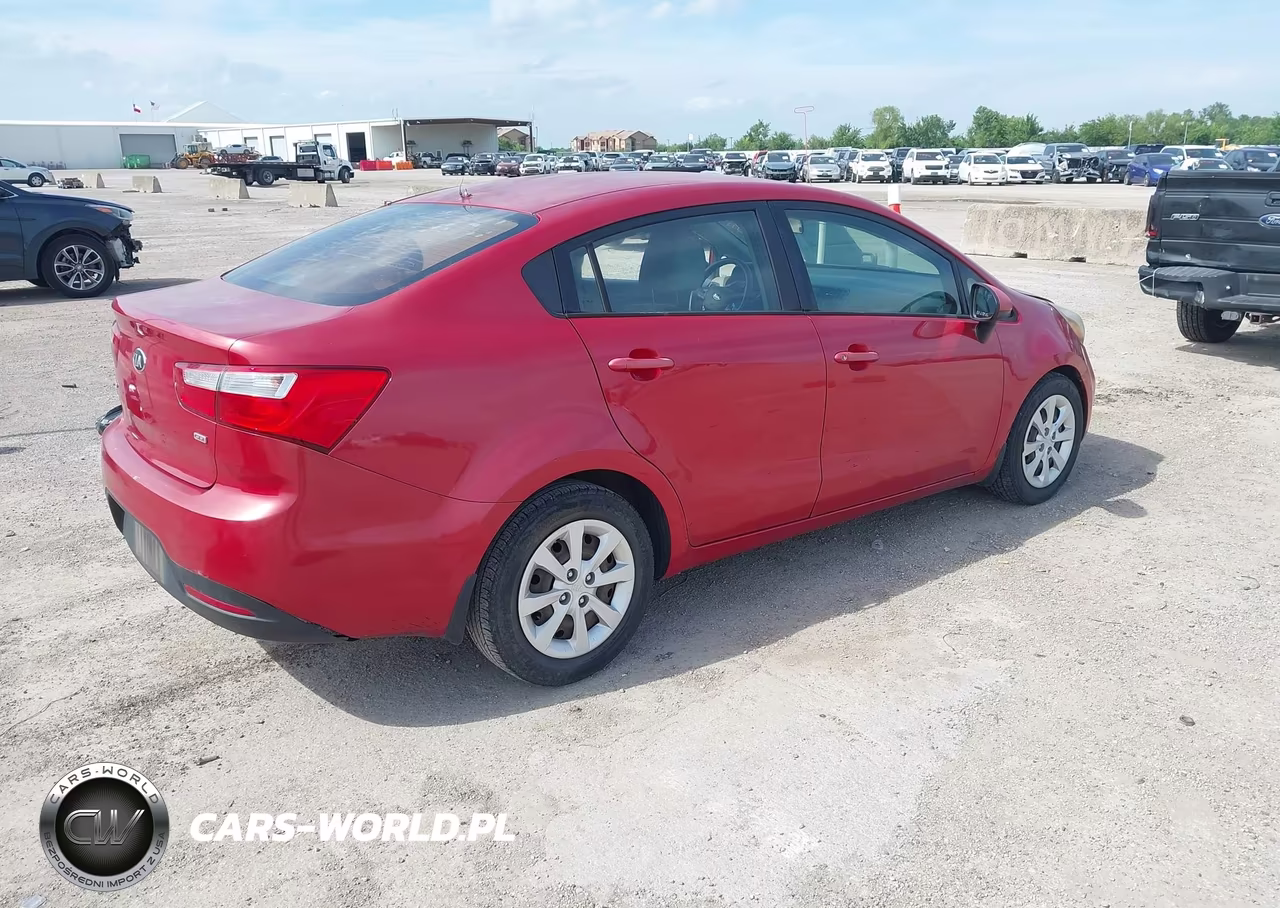 2014 Kia Rio Lx VIN:KNADM4A33E6363593 - 4