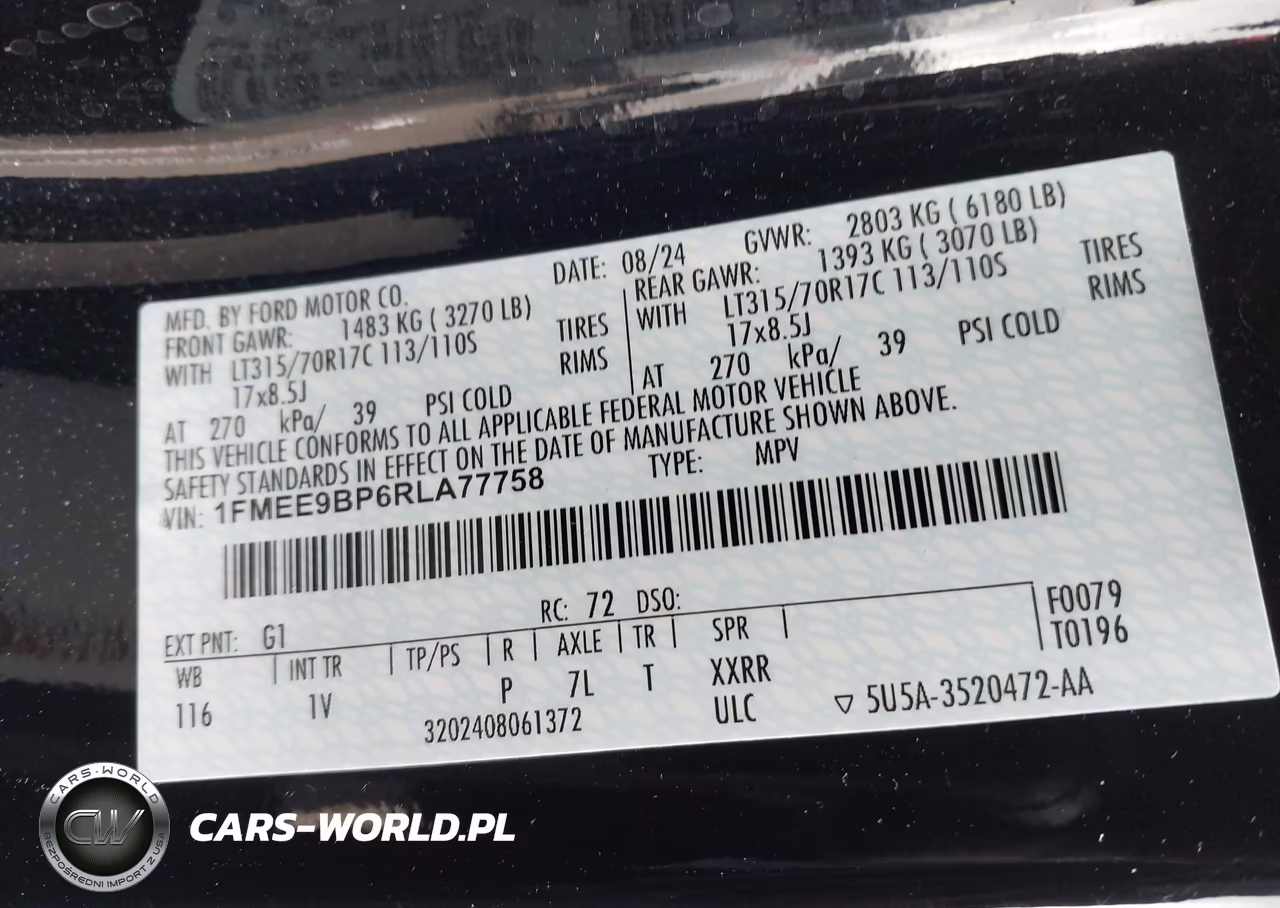 2024 Ford Bronco Badlands VIN:1FMEE9BP6RLA77758 - 9