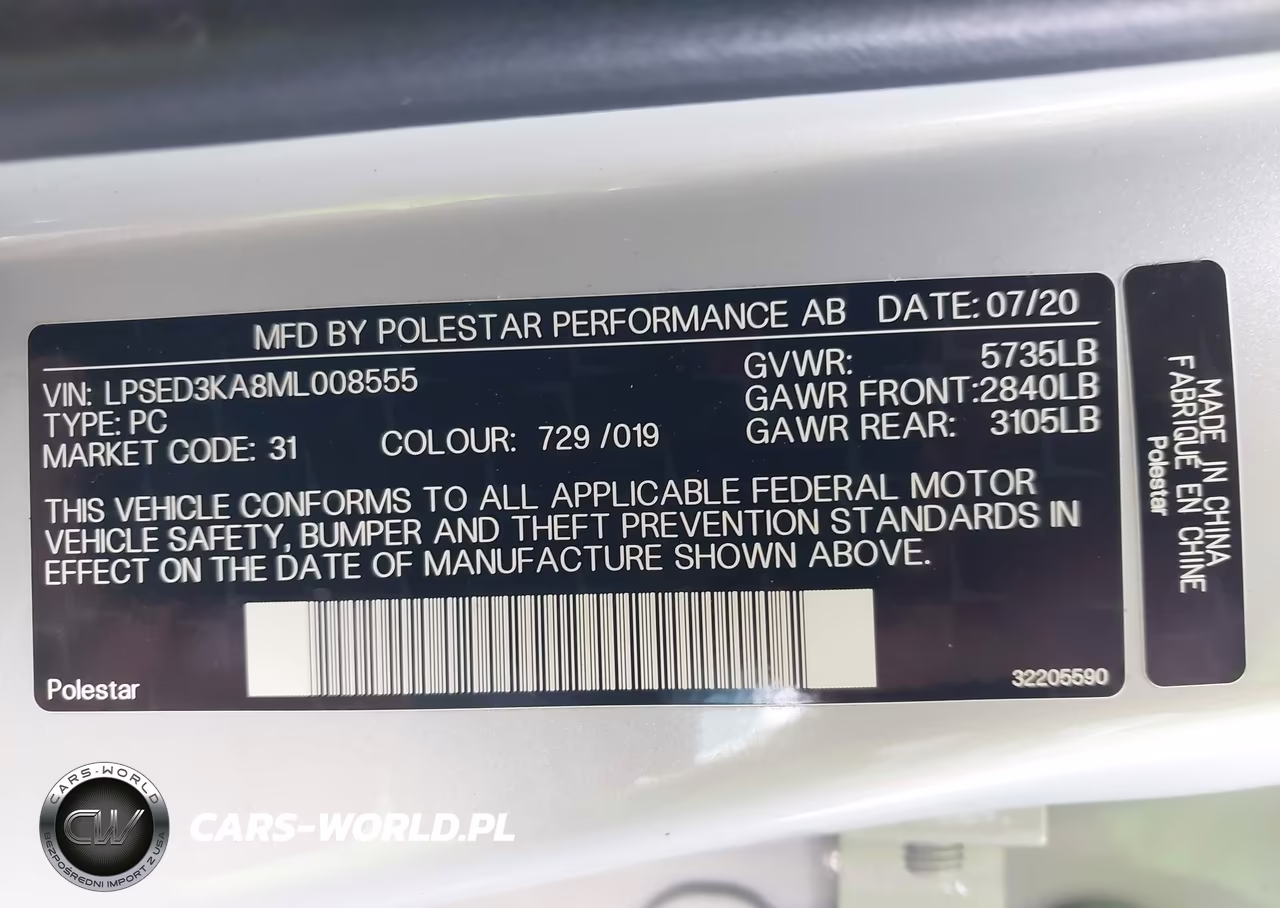 2021 Polestar 2 Launch Edition VIN:LPSED3KA8ML008555 - 9