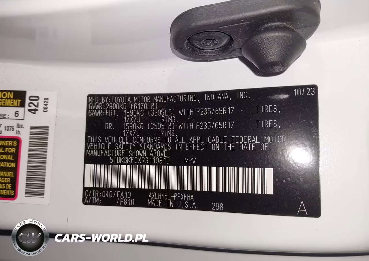 2024 Toyota Sienna Le VIN:5TDKSKFCXRS110810 - 9