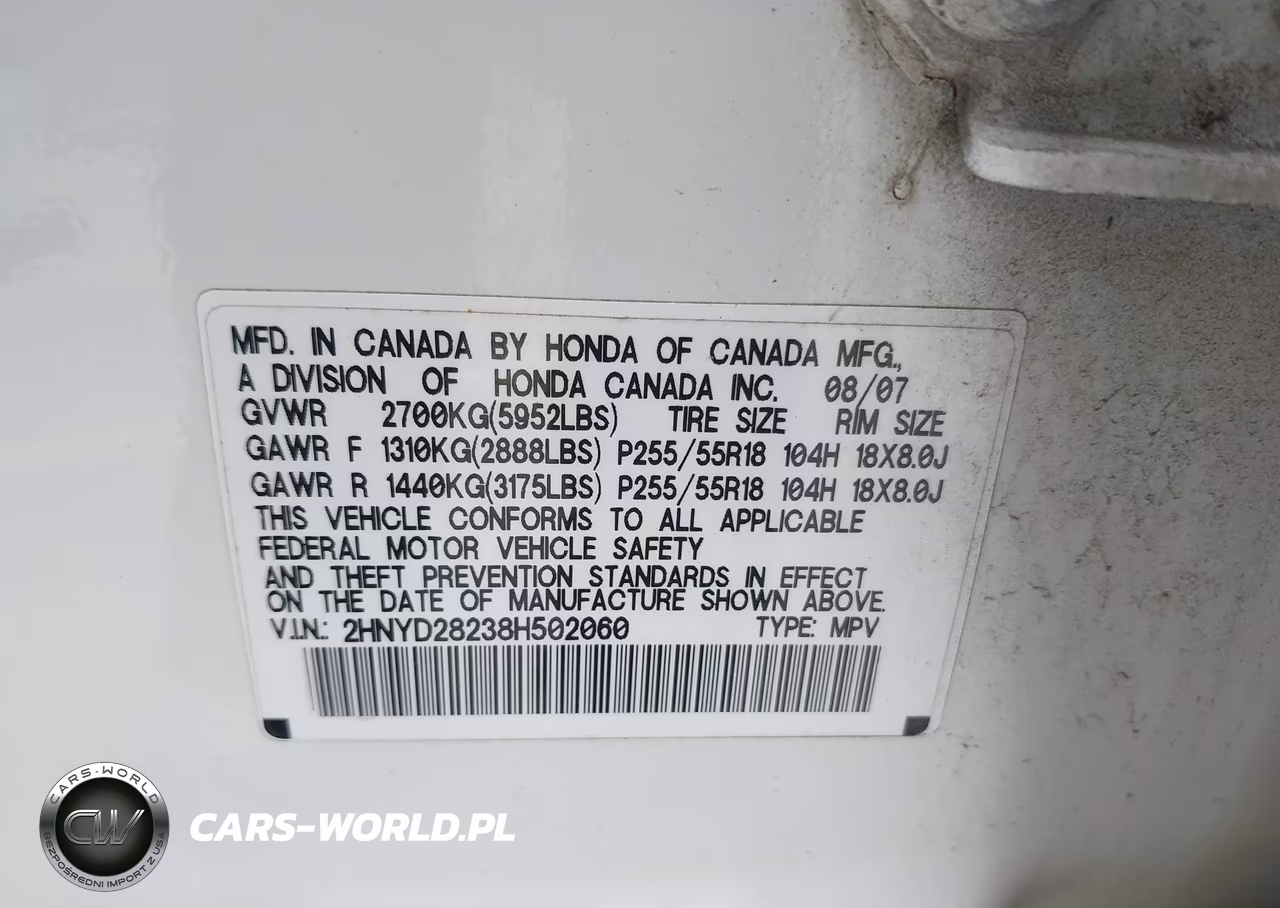 2008 Acura Mdx VIN:2HNYD28238H502060 - 9