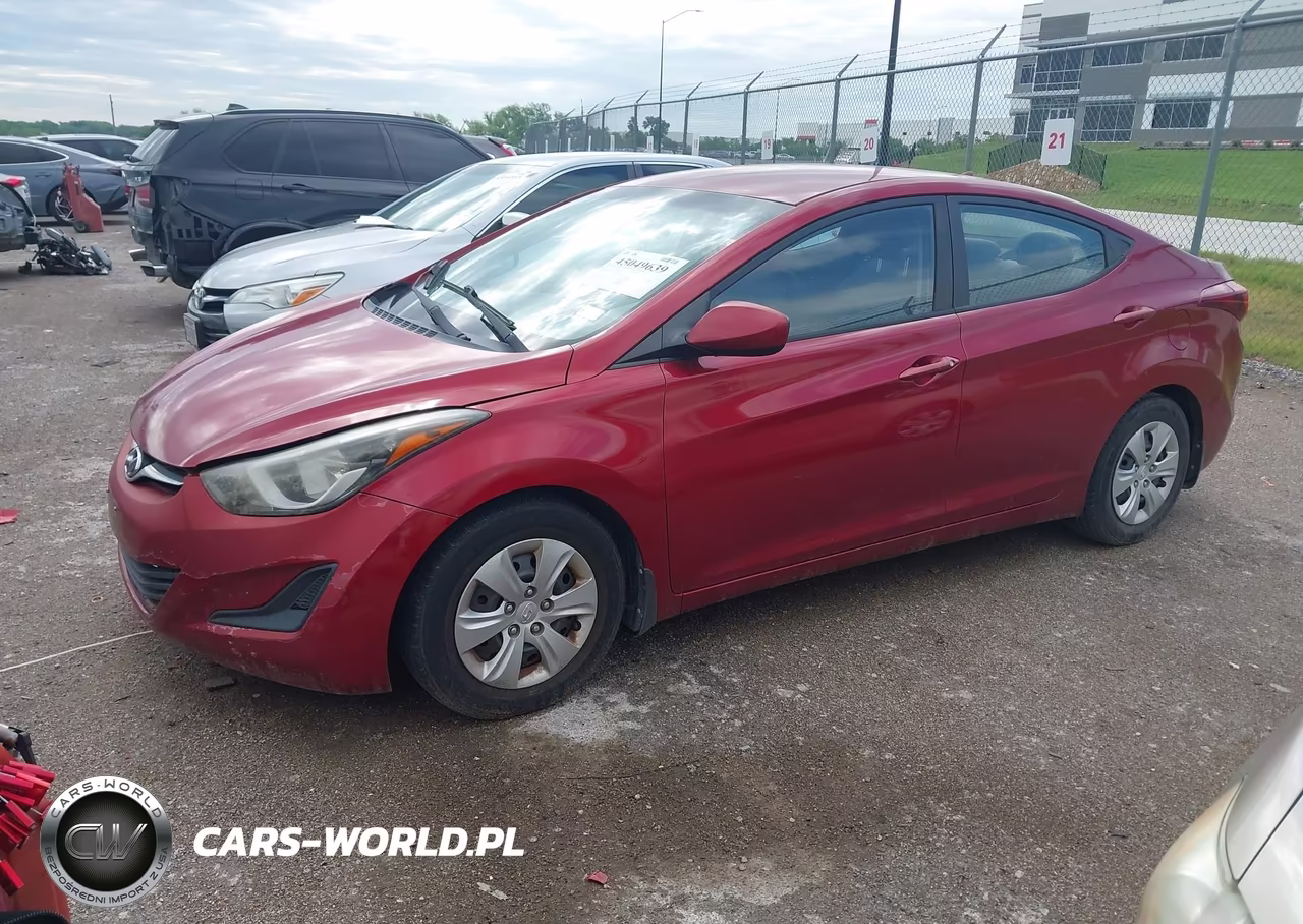 2016 Hyundai Elantra Se VIN:5NPDH4AE9GH666699 - 2