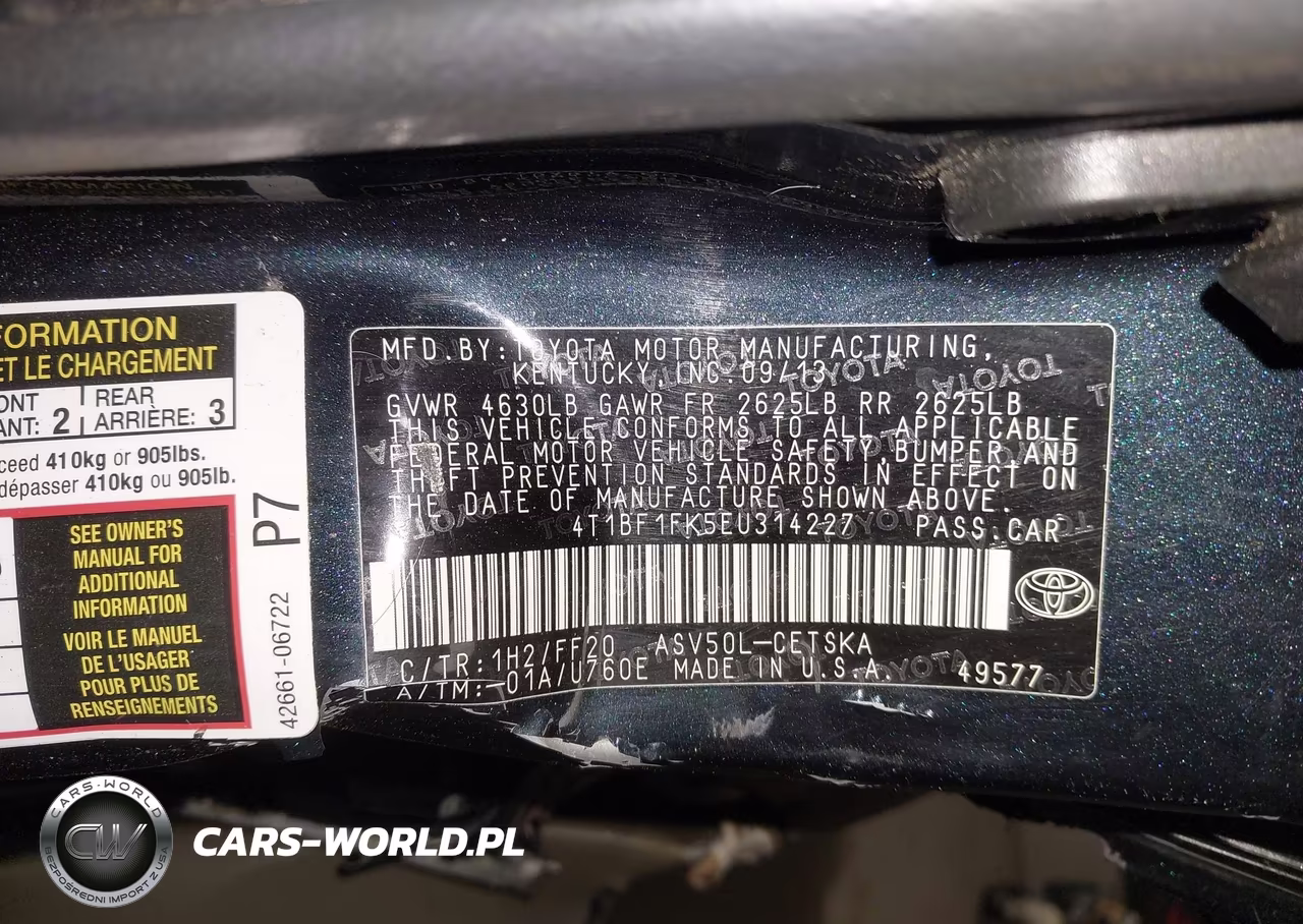 2014 Toyota Camry Se VIN:4T1BF1FK5EU314227 - 9