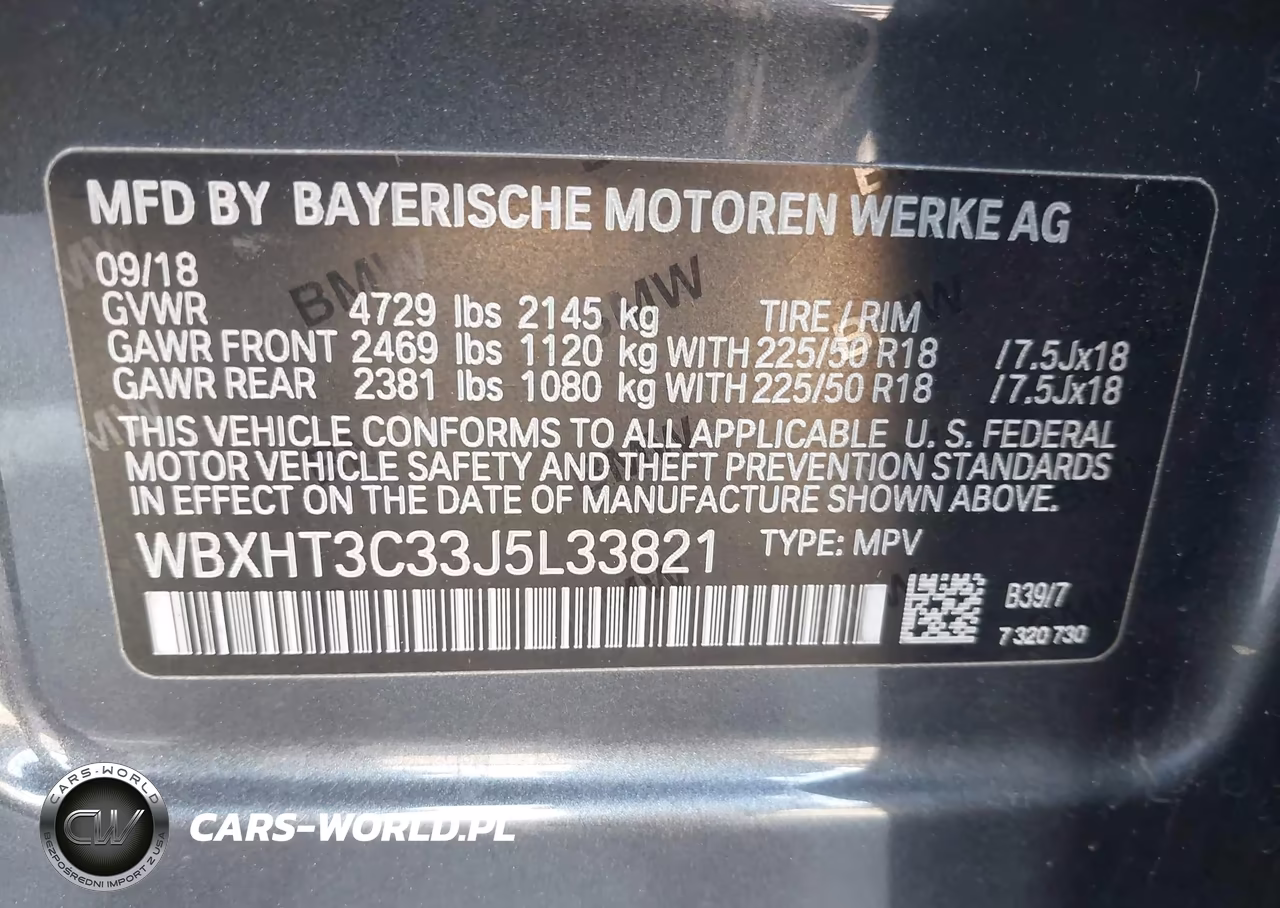 2018 BMW X1 xDrive28I VIN:WBXHT3C33J5L33821 - 9