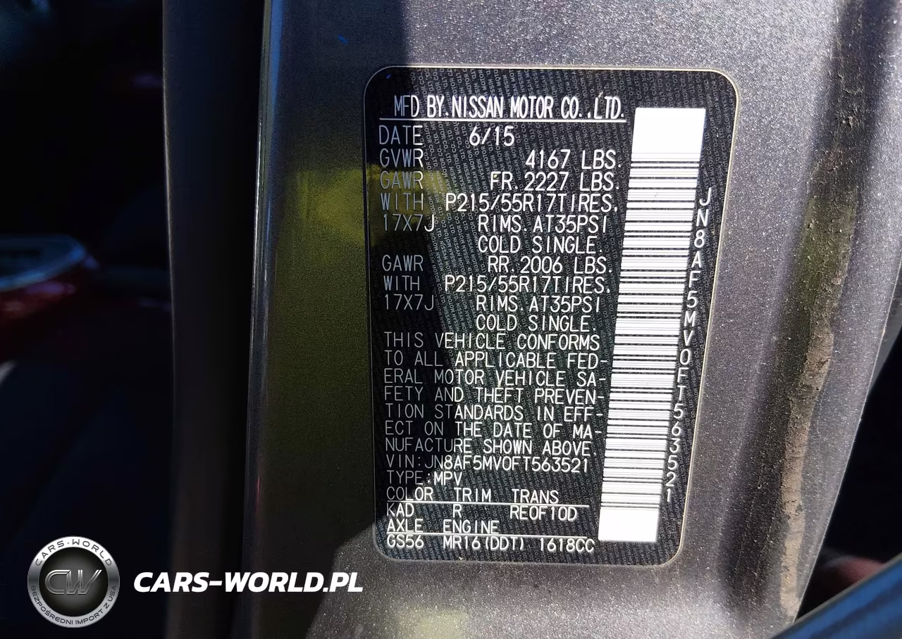 2015 Nissan Juke Sv VIN:JN8AF5MV0FT563521 - 9