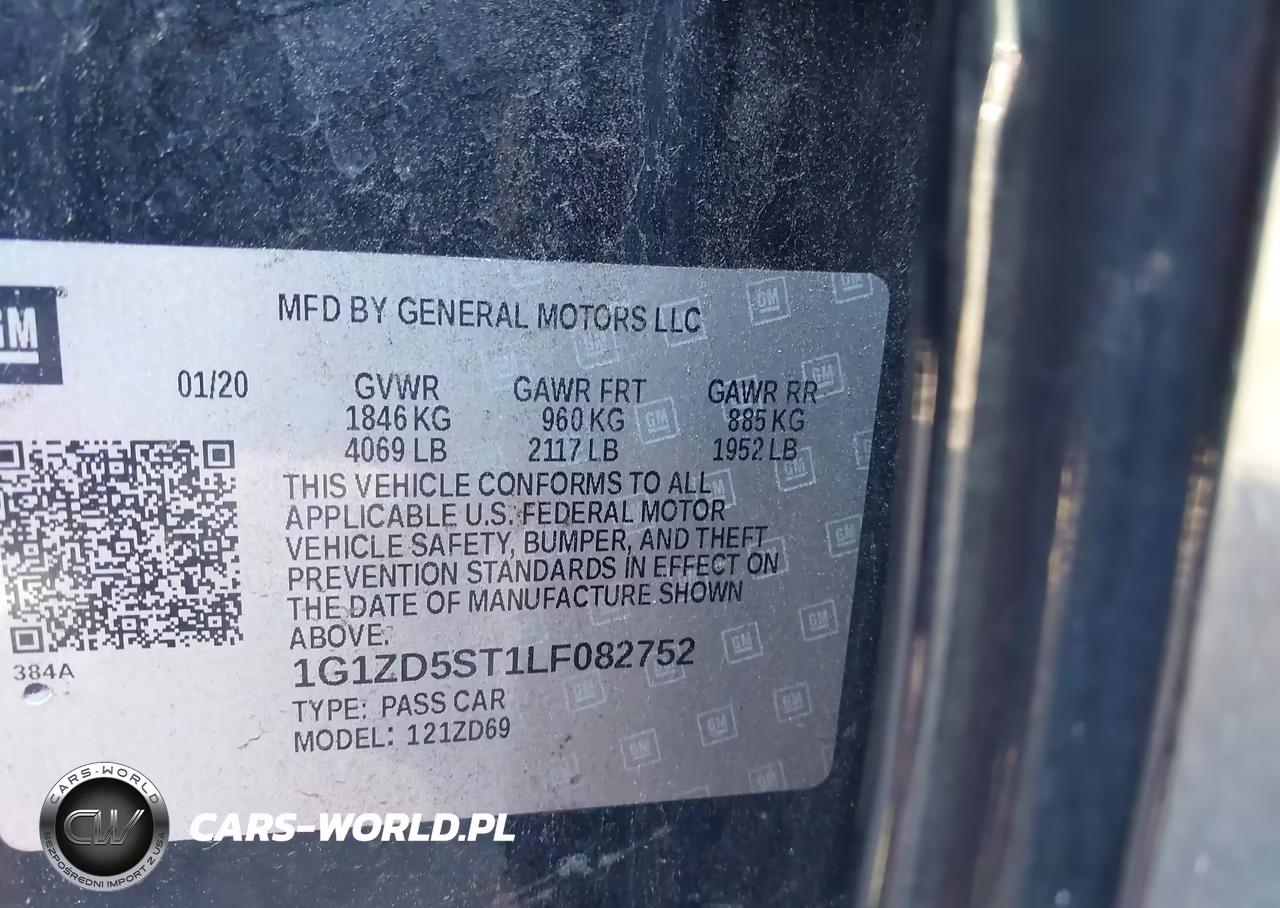 2020 Chevrolet Malibu Fwd Lt VIN:1G1ZD5ST1LF082752 - 9