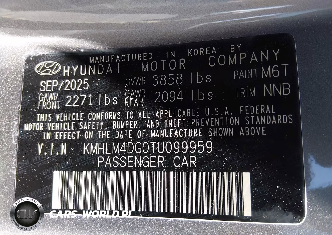 2026 Hyundai Elantra Sel Sport VIN:KMHLM4DG0TU099959 - 9