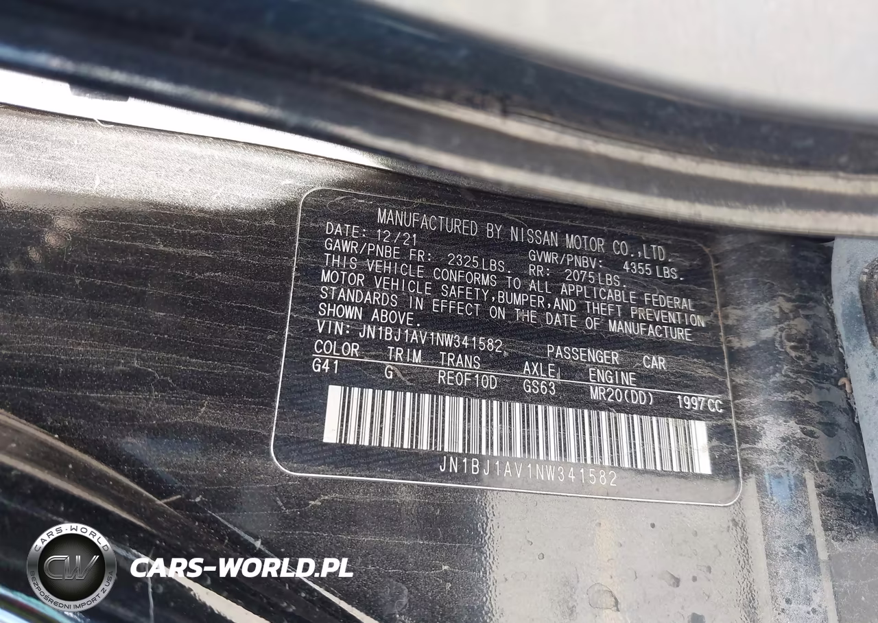 2022 Nissan Rogue Sport S Fwd Xtronic Cvt VIN:JN1BJ1AV1NW341582 - 9