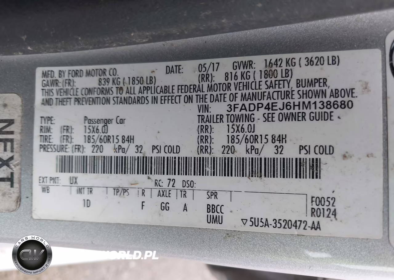 2017 Ford Fiesta Se VIN:3FADP4EJ6HM138680 - 9