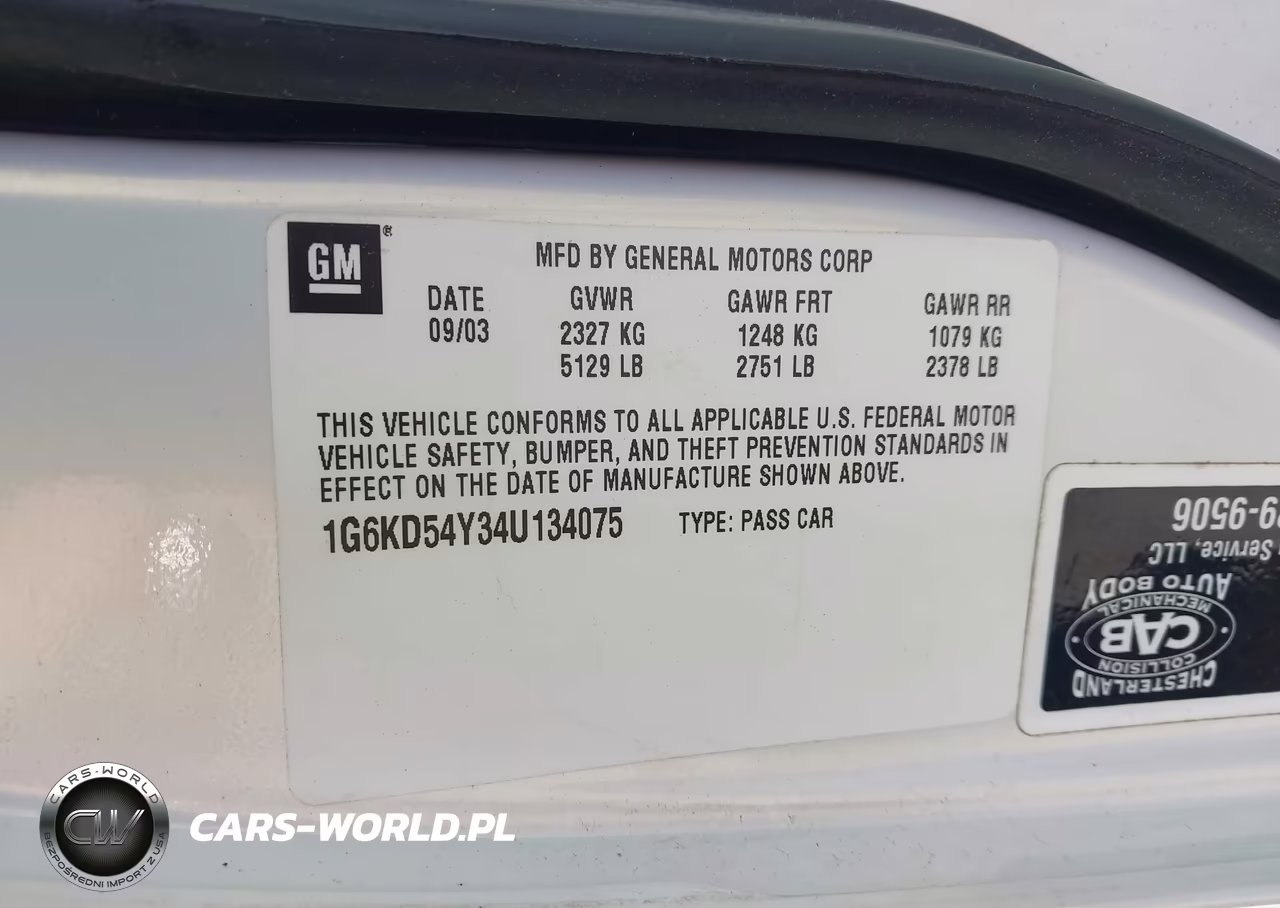 2004 Cadillac Deville Standard VIN:1G6KD54Y34U134075 - 9
