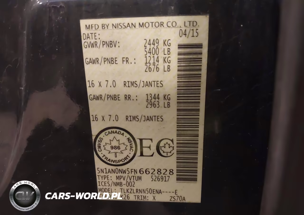 2015 Nissan Xterra Pro-4X-S-X VIN:5N1AN0NW5FN662828 - 9
