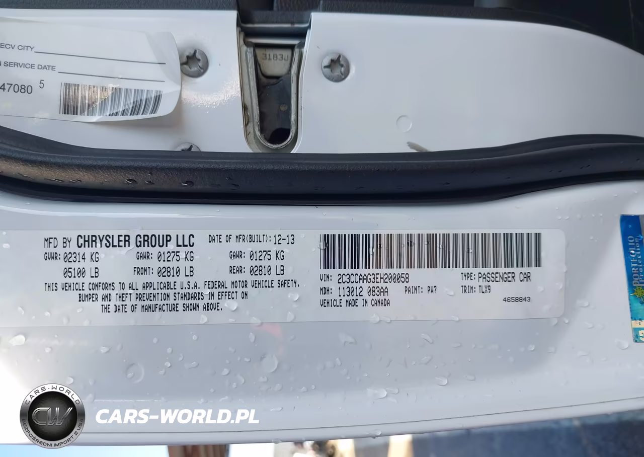 2014 Chrysler 300 VIN:2C3CCAAG3EH200058 - 9