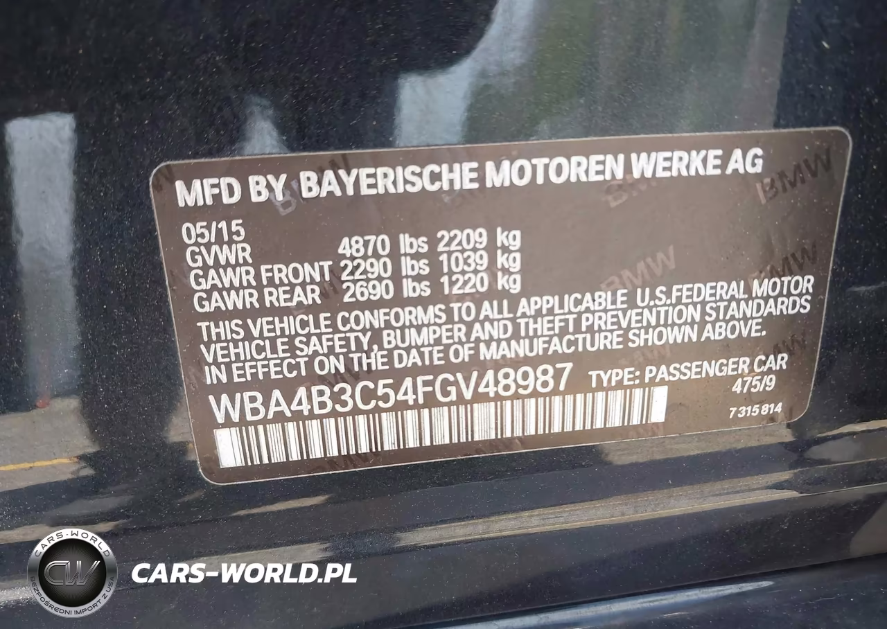 2015 BMW 435I Gran Coupe xDrive VIN:WBA4B3C54FGV48987 - 9