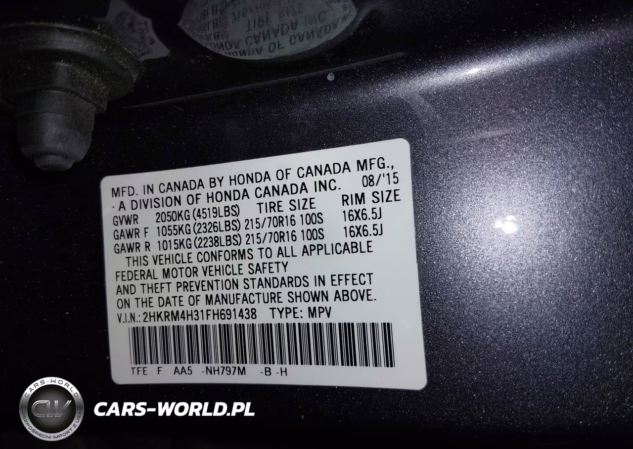 2015 Honda Cr-V Lx VIN:2HKRM4H31FH691438 - 9