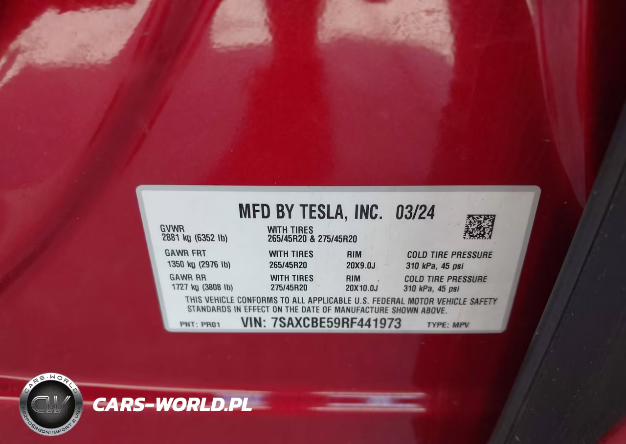 2024 Tesla Model X Long Range VIN:7SAXCBE59RF441973 - 9