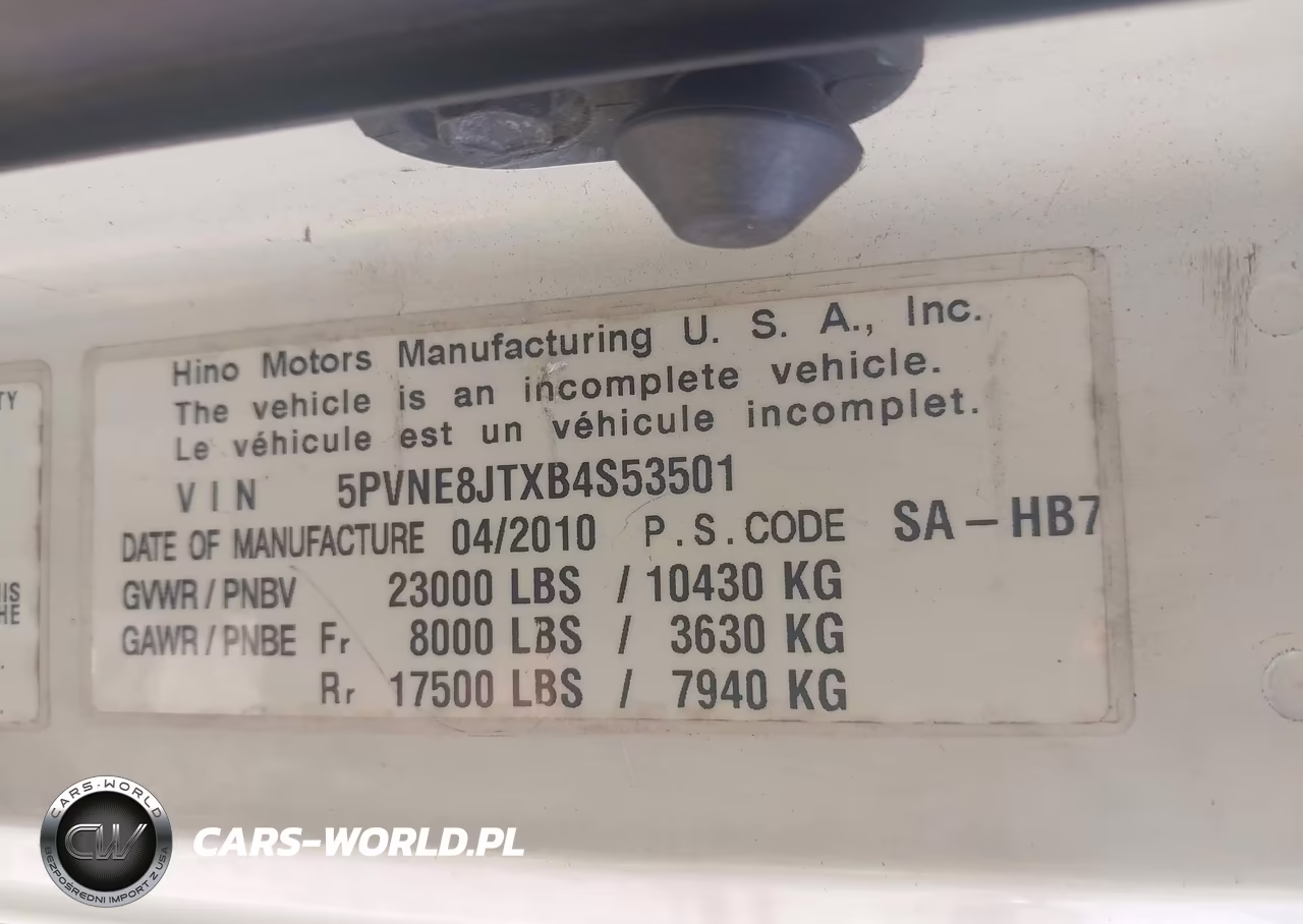 2011 Hino 258-268 VIN:5PVNE8JTXB4S53501 - 8