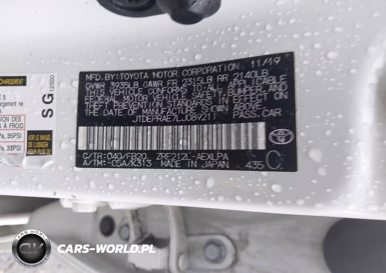 2020 Toyota Corolla Le VIN:JTDEPRAE7LJ089211 - 9