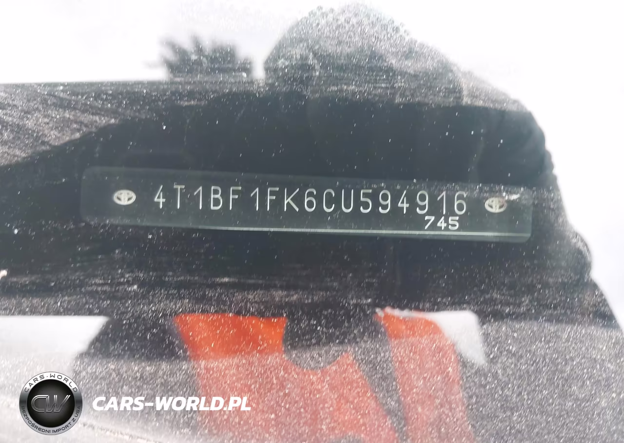 2012 Toyota Camry L VIN:4T1BF1FK6CU594916 - 9
