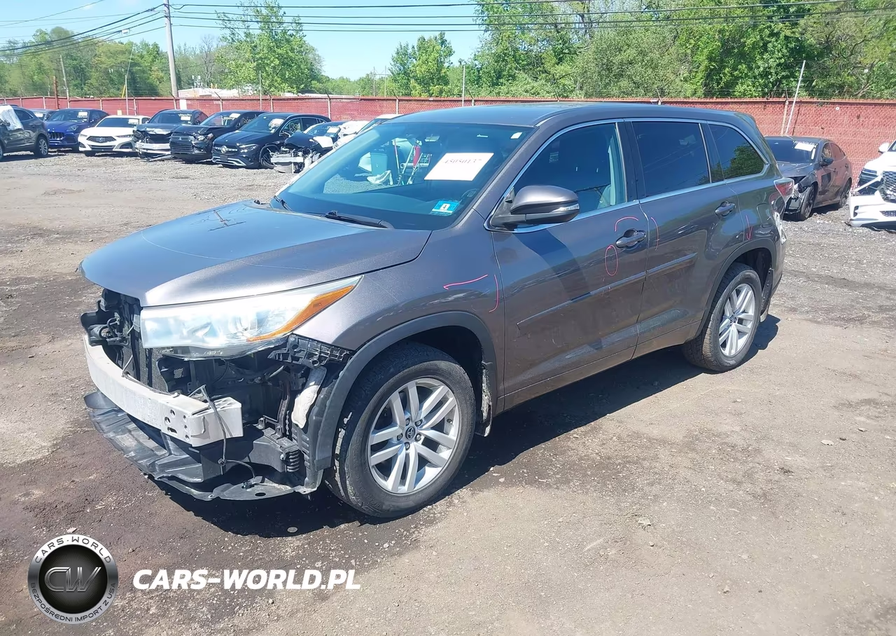 2016 Toyota Highlander Le V6 VIN:5TDBKRFH1GS269233 - 2