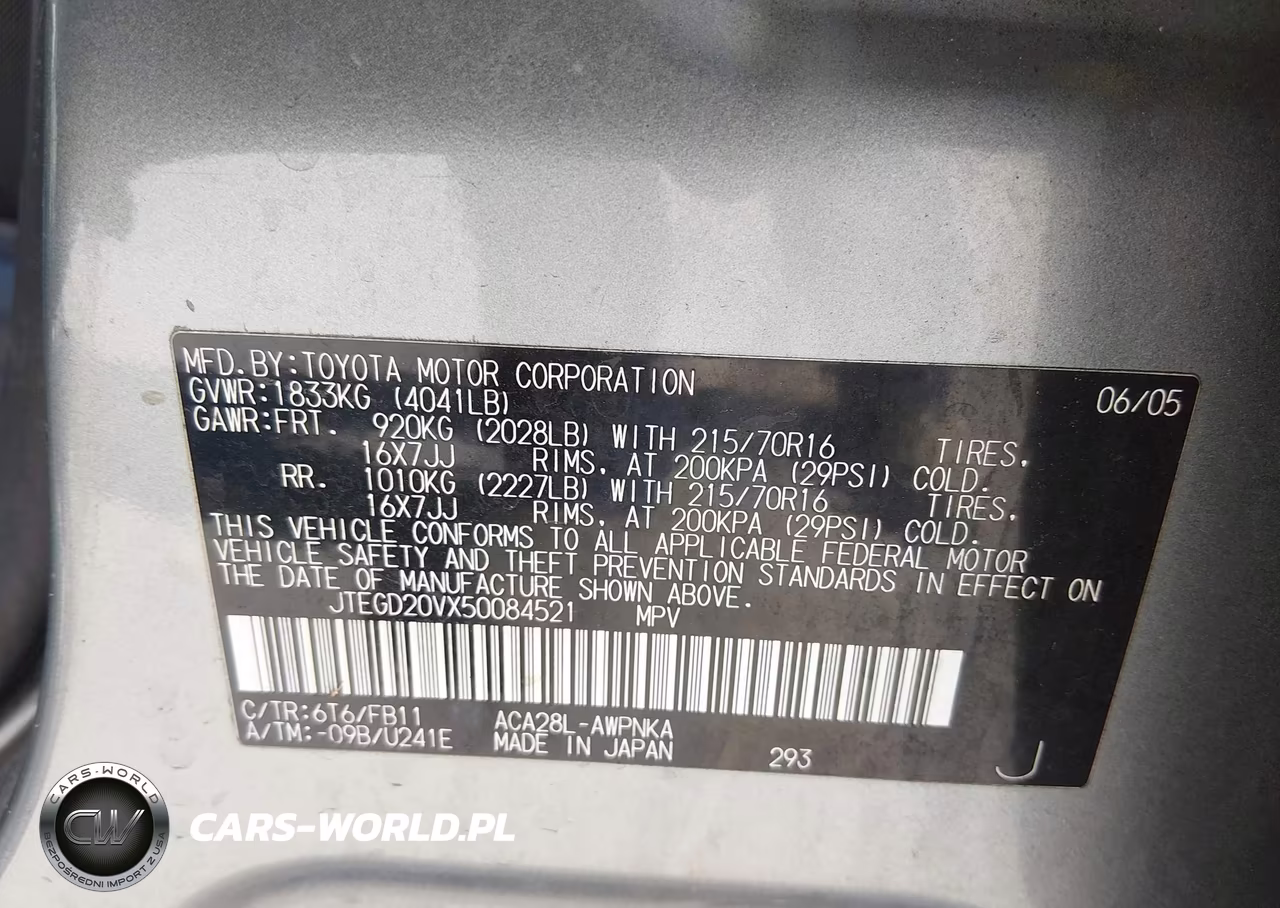 2005 Toyota Rav4 VIN:JTEGD20VX50084521 - 9