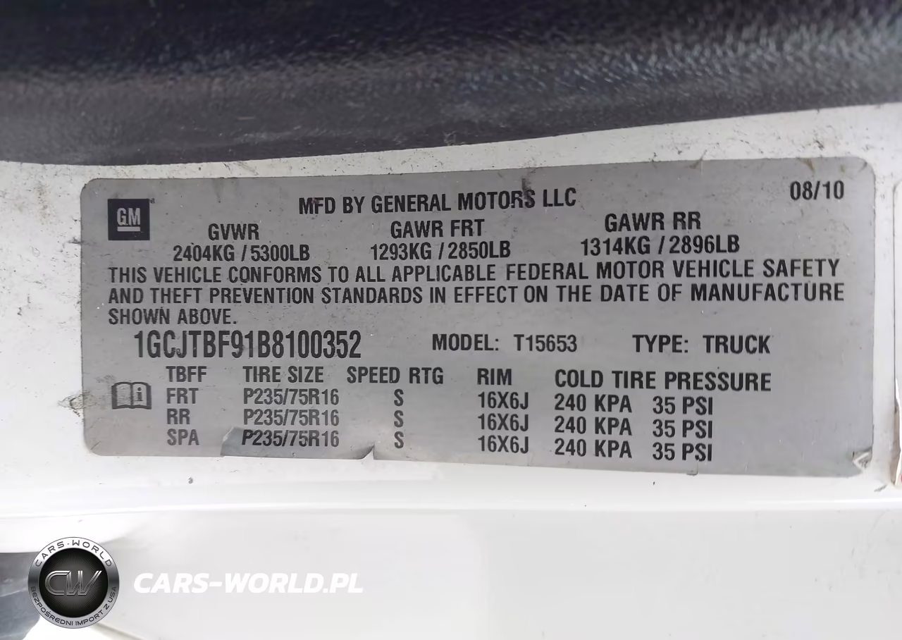 2011 Chevrolet Colorado Work Truck VIN:1GCJTBF91B8100352 - 9