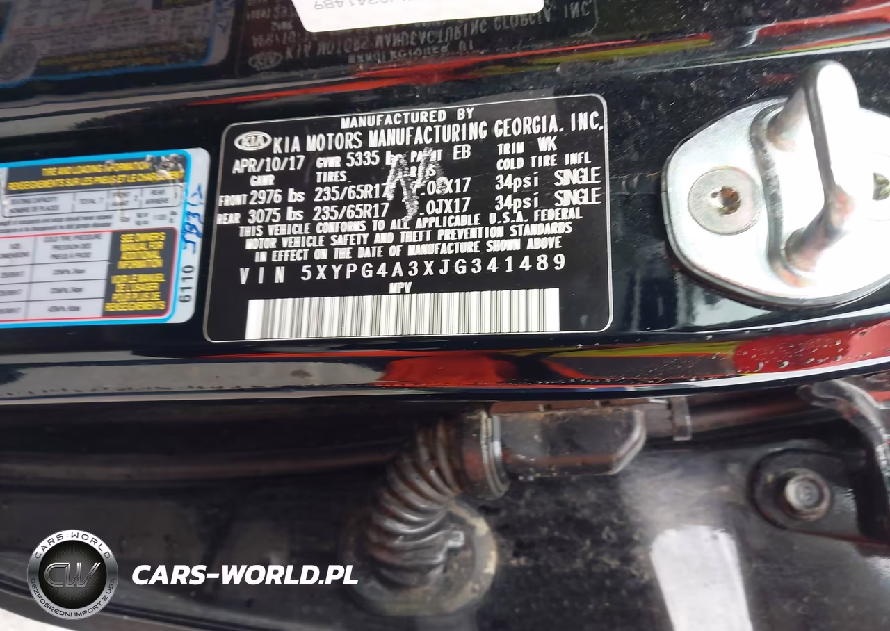 2018 Kia Sorento 2.4L Lx VIN:5XYPG4A3XJG341489 - 9