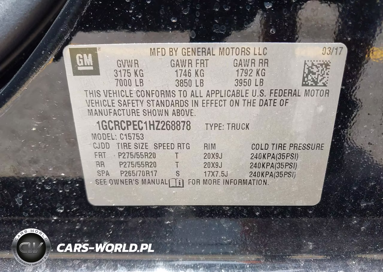 2017 Chevrolet Silverado 1500 Custom VIN:1GCRCPEC1HZ268878 - 9