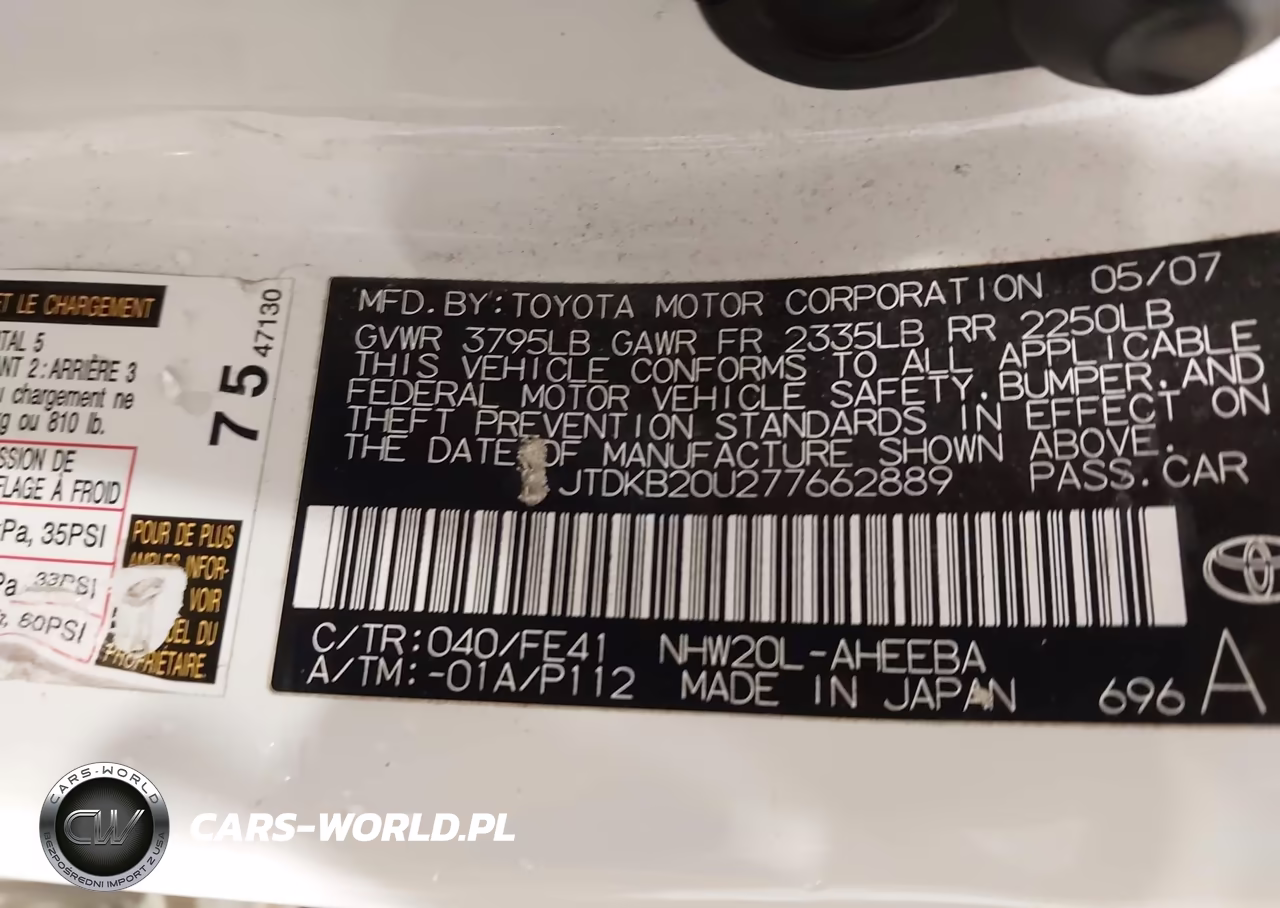 2007 Toyota Prius VIN:JTDKB20U277662889 - 9