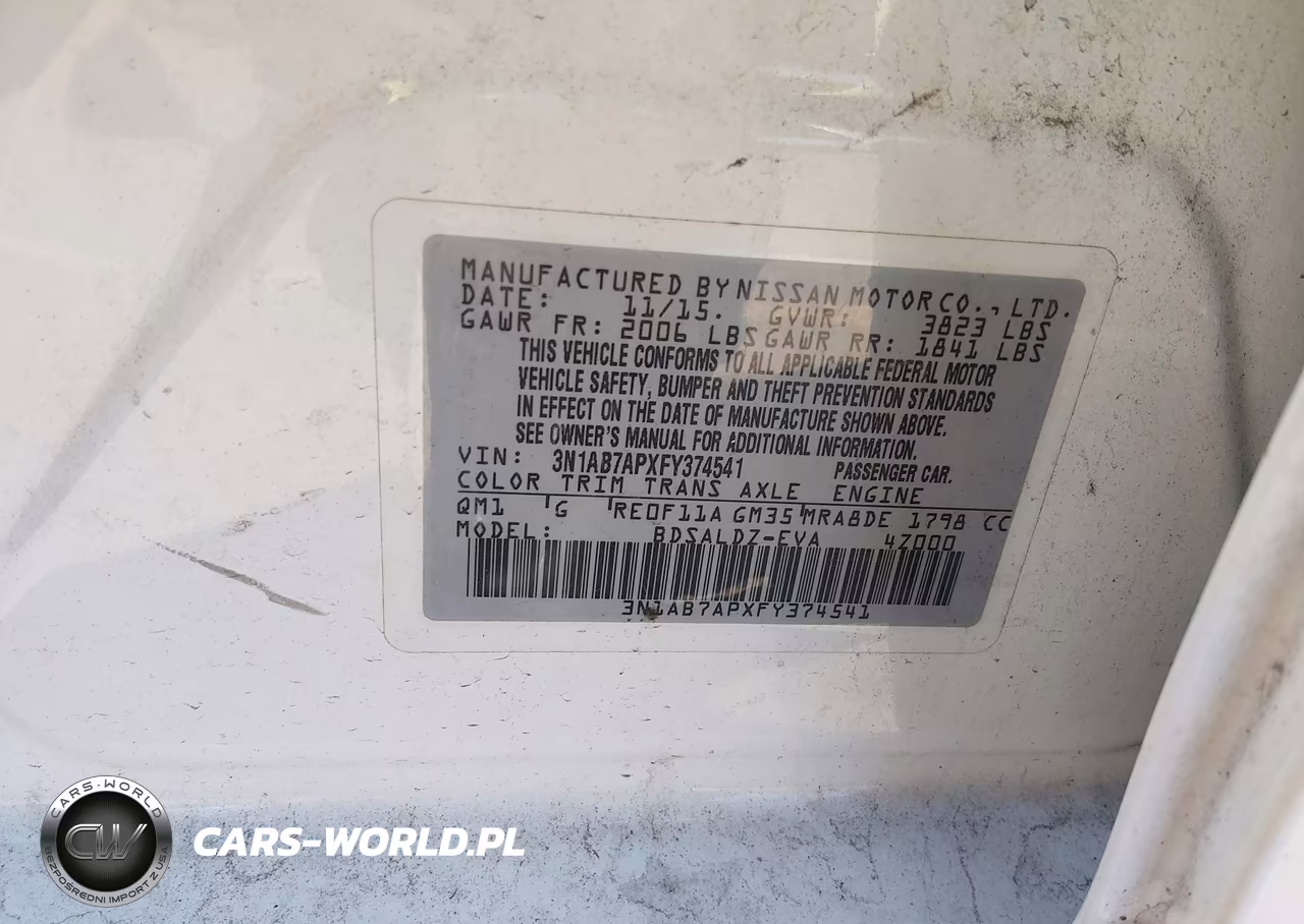 2015 Nissan Sentra Sv VIN:3N1AB7APXFY374541 - 9