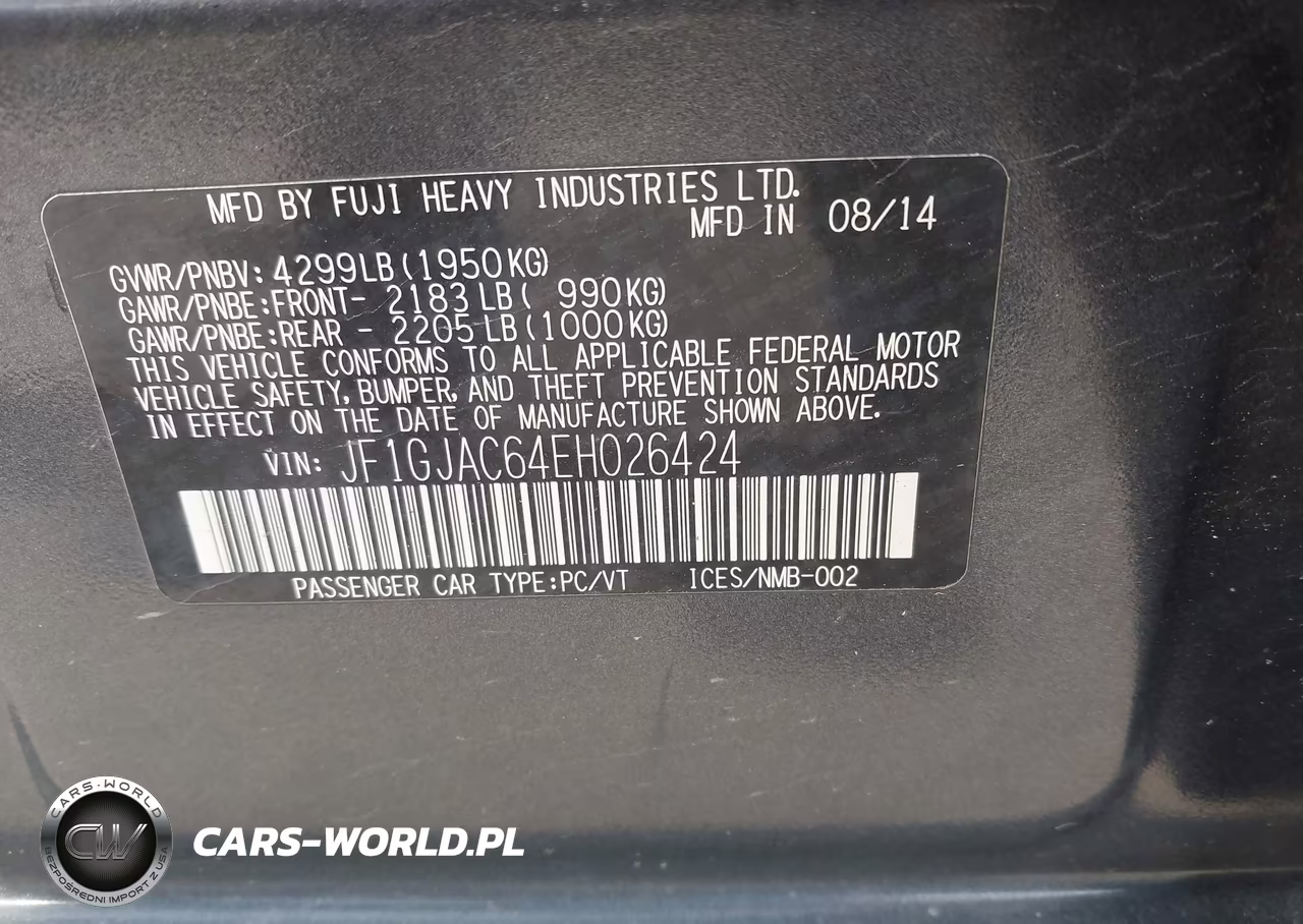 2014 Subaru Impreza 2.0I Premium VIN:JF1GJAC64EH026424 - 9