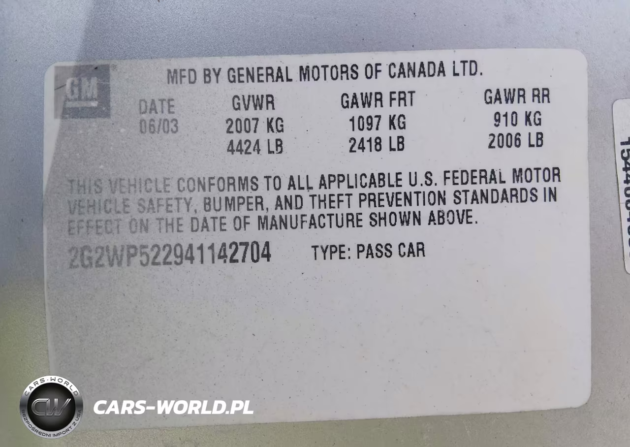 2004 Pontiac Grand Prix Gt1 VIN:2G2WP522941142704 - 9