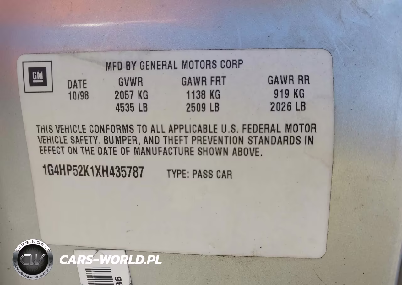 1999 Buick Lesabre Custom VIN:1G4HP52K1XH435787 - 9