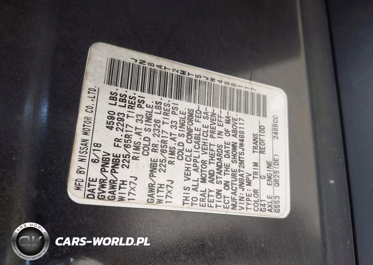 2018 Nissan Rogue Sv VIN:JN8AT2MT5JW488117 - 9