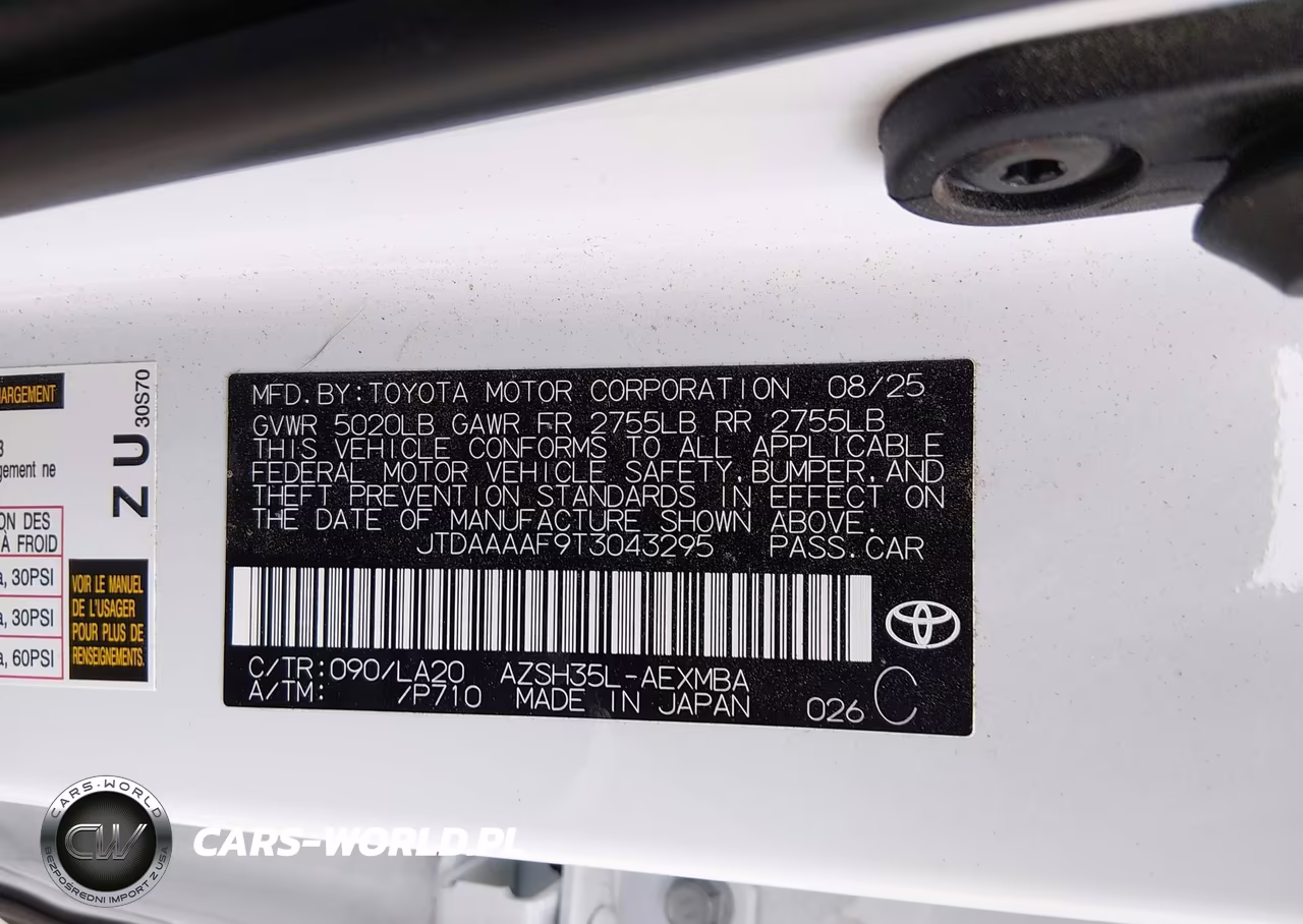 2026 Toyota Crown Xle VIN:JTDAAAAF9T3043295 - 9