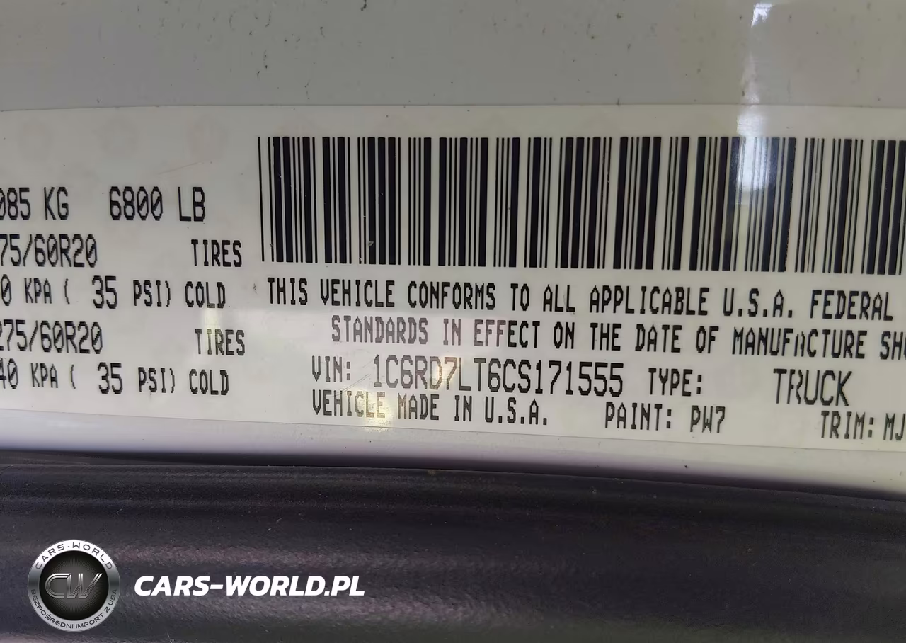 2012 Ram 1500 Slt VIN:1C6RD7LT6CS171555 - 9