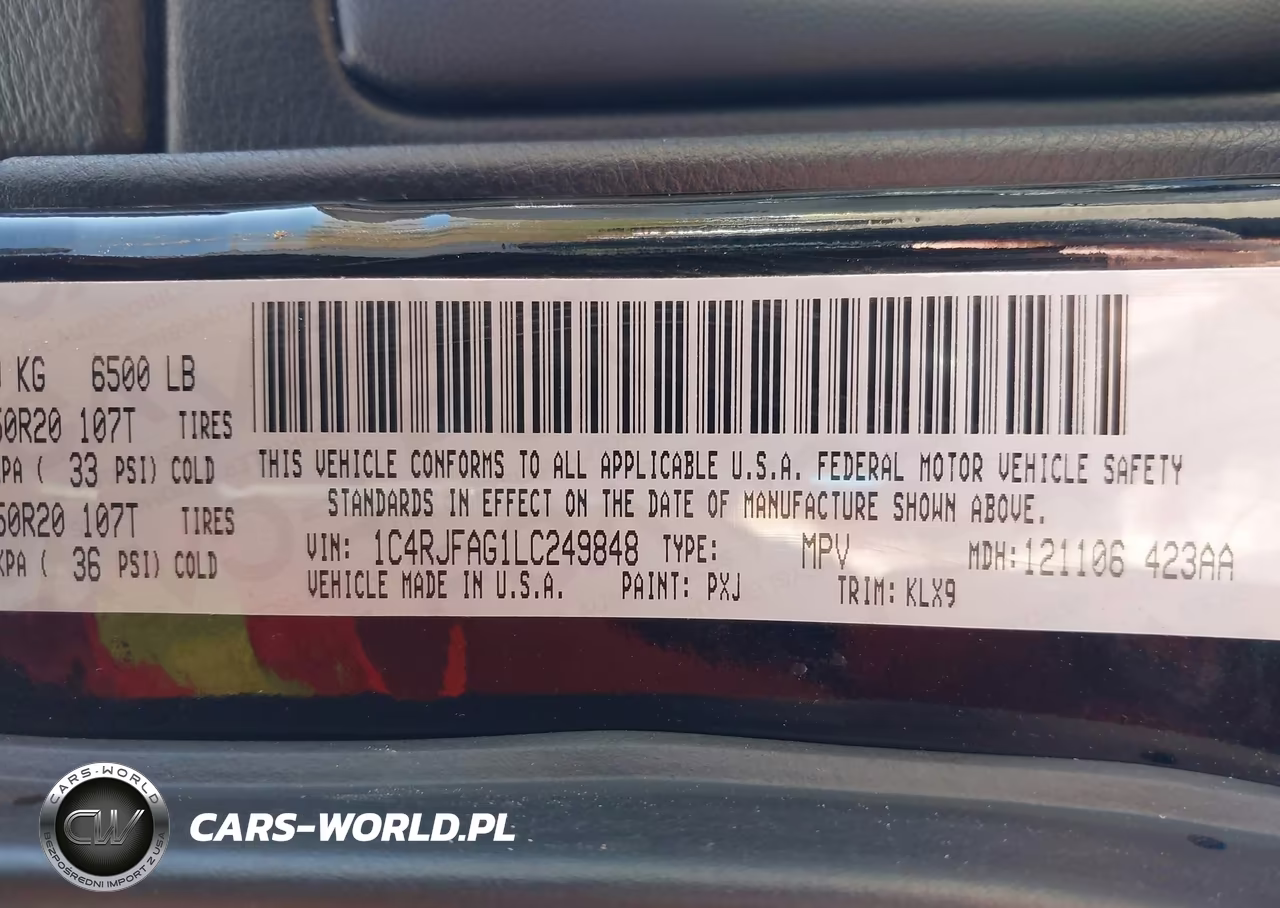 2020 Jeep Grand Cherokee Altitude 4X4 VIN:1C4RJFAG1LC249848 - 9