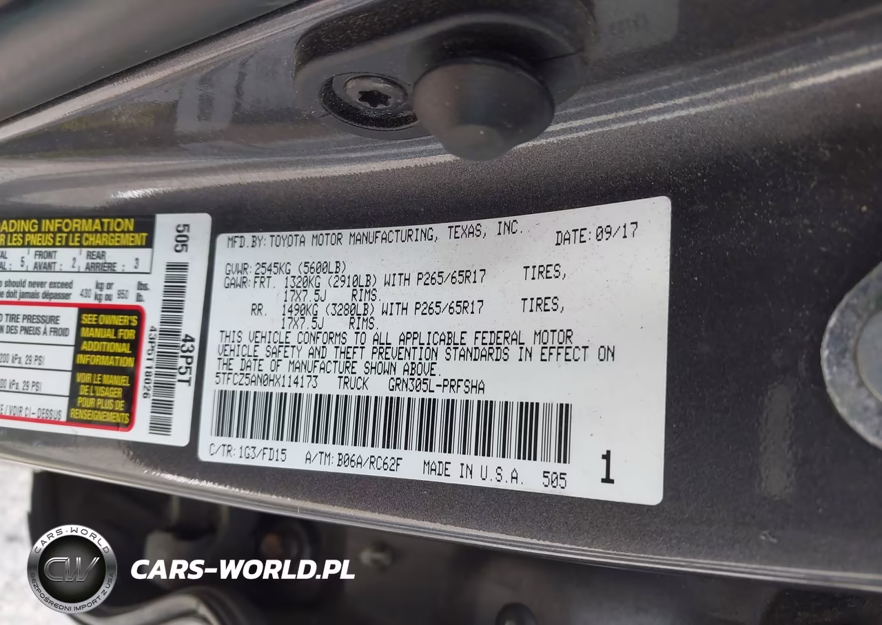 2017 Toyota Tacoma Trd Sport VIN:5TFCZ5AN0HX114173 - 9