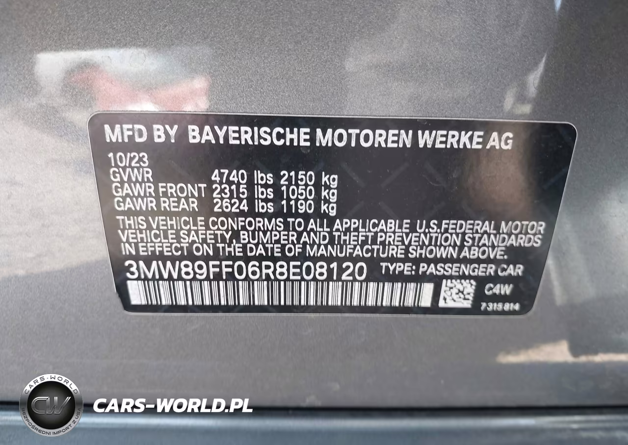 2024 BMW 330I xDrive VIN:3MW89FF06R8E08120 - 9
