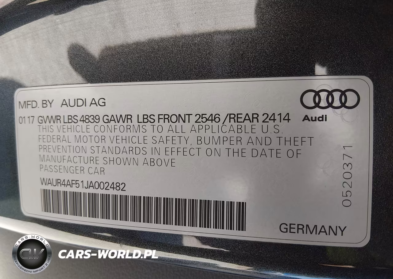 2018 Audi S5 3.0T Premium Plus VIN:WAUR4AF51JA002482 - 9