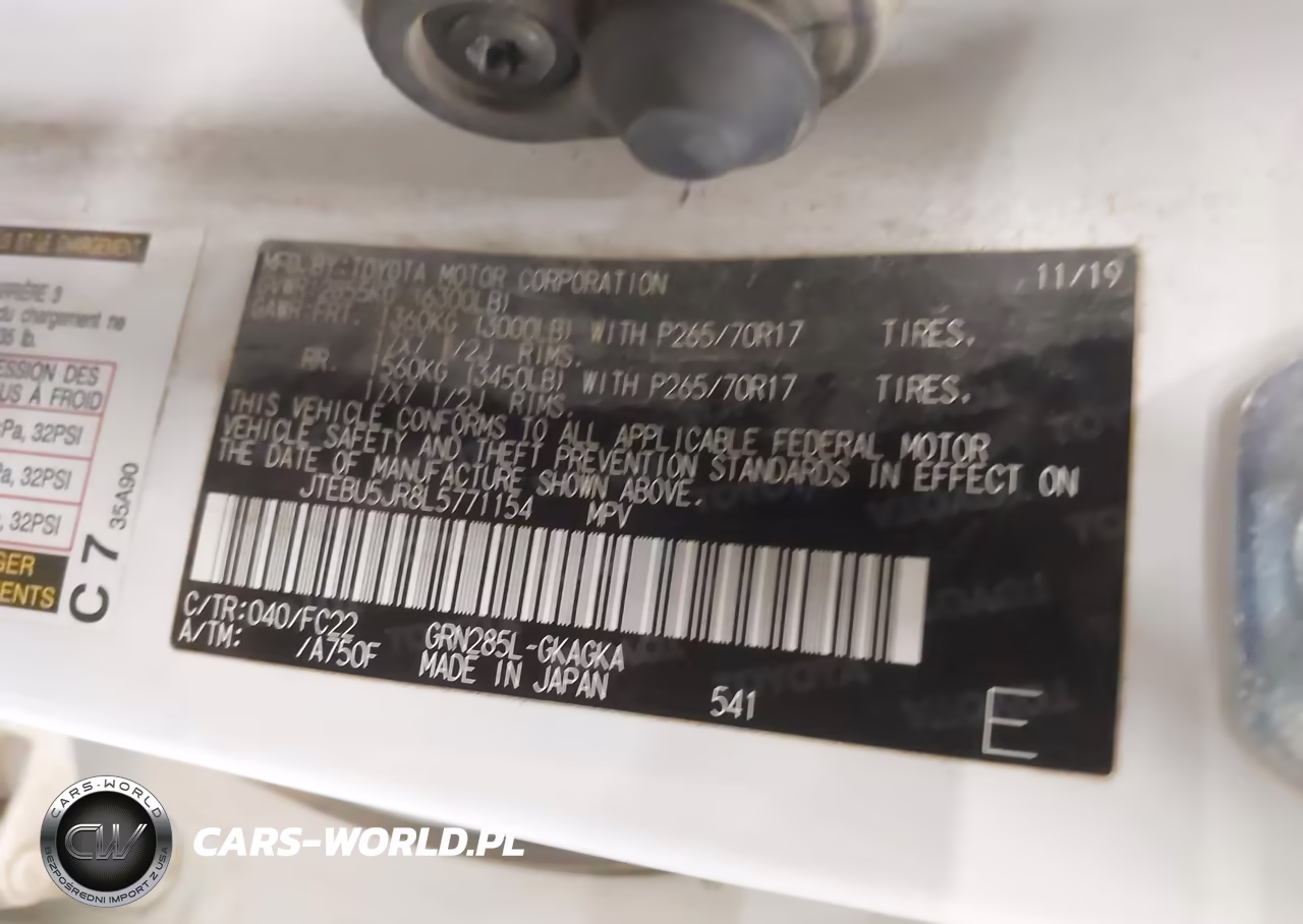 2020 Toyota 4Runner Trd Off Road VIN:JTEBU5JR8L5771154 - 9