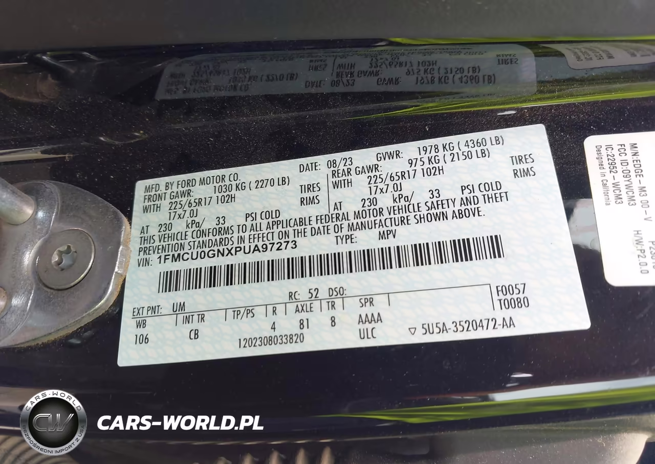2023 Ford Escape Active VIN:1FMCU0GNXPUA97273 - 9