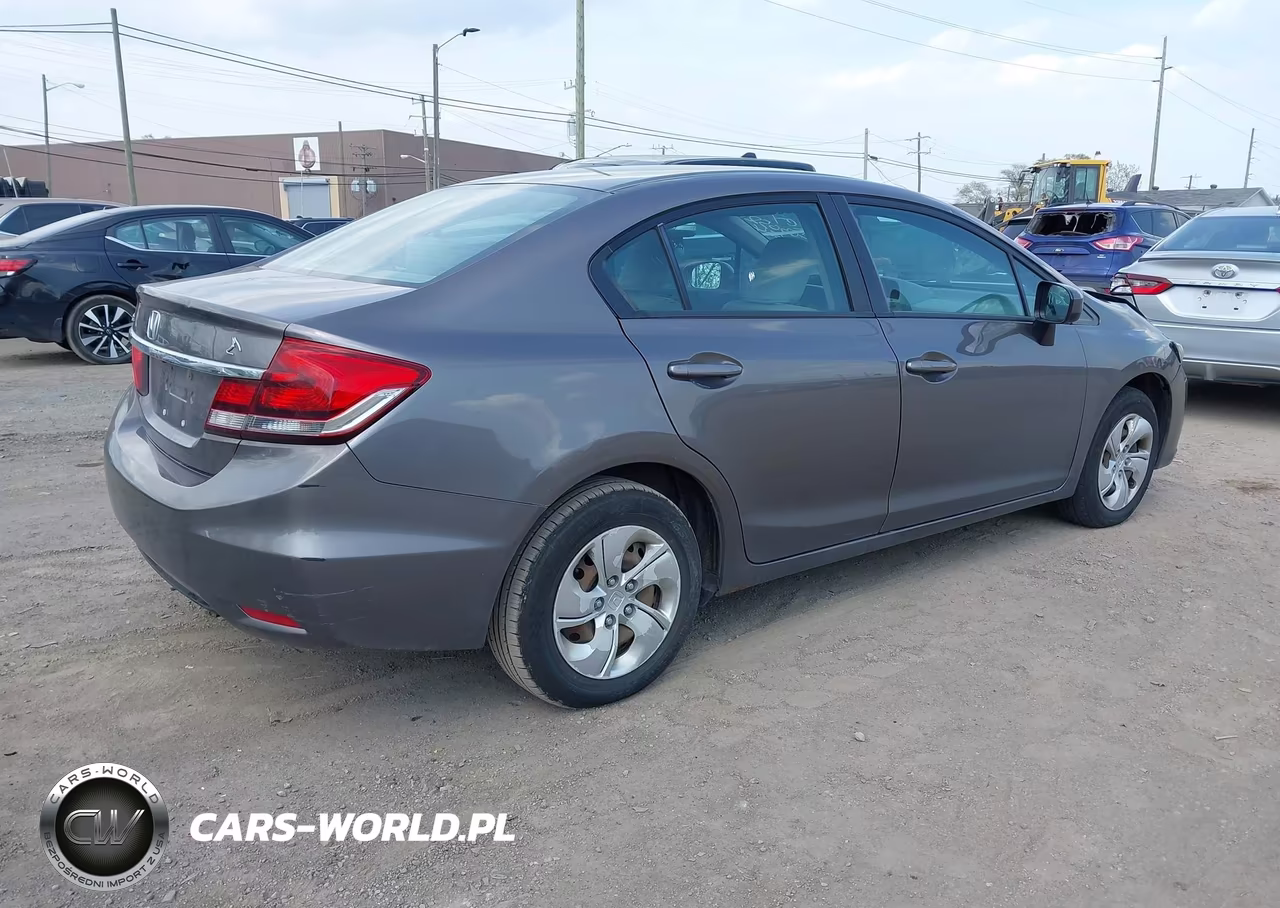 2014 Honda Civic Lx VIN:19XFB2F53EE030529 - 4