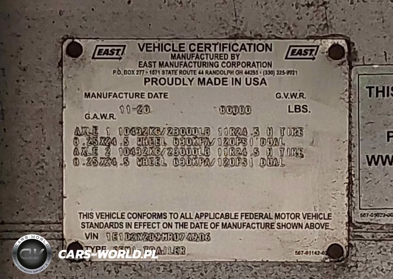 2021 East Manufacturing Trailer VIN:1E1D2N289MR074906 - 8