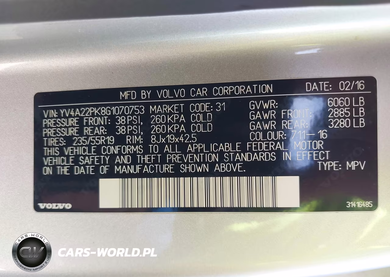 2016 Volvo Xc90 T6 Momentum VIN:YV4A22PK8G1070753 - 9