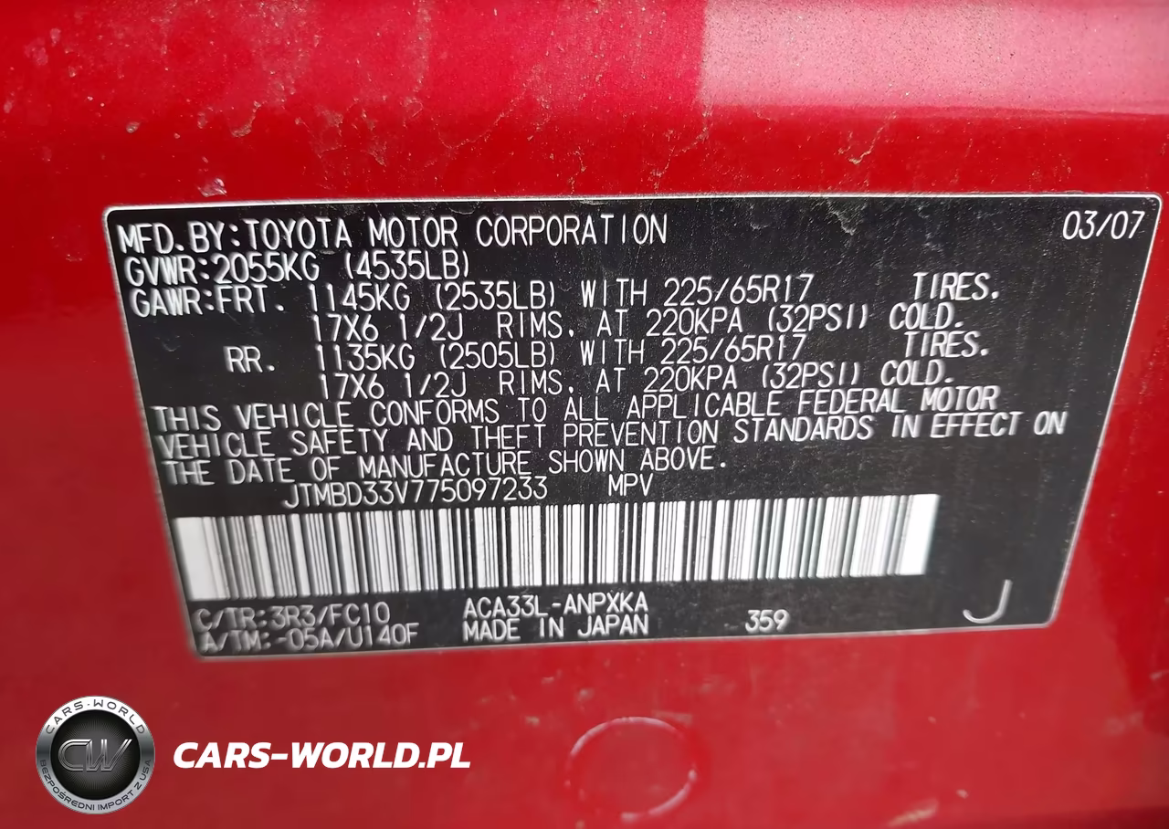 2007 Toyota Rav4 VIN:JTMBD33V775097233 - 9