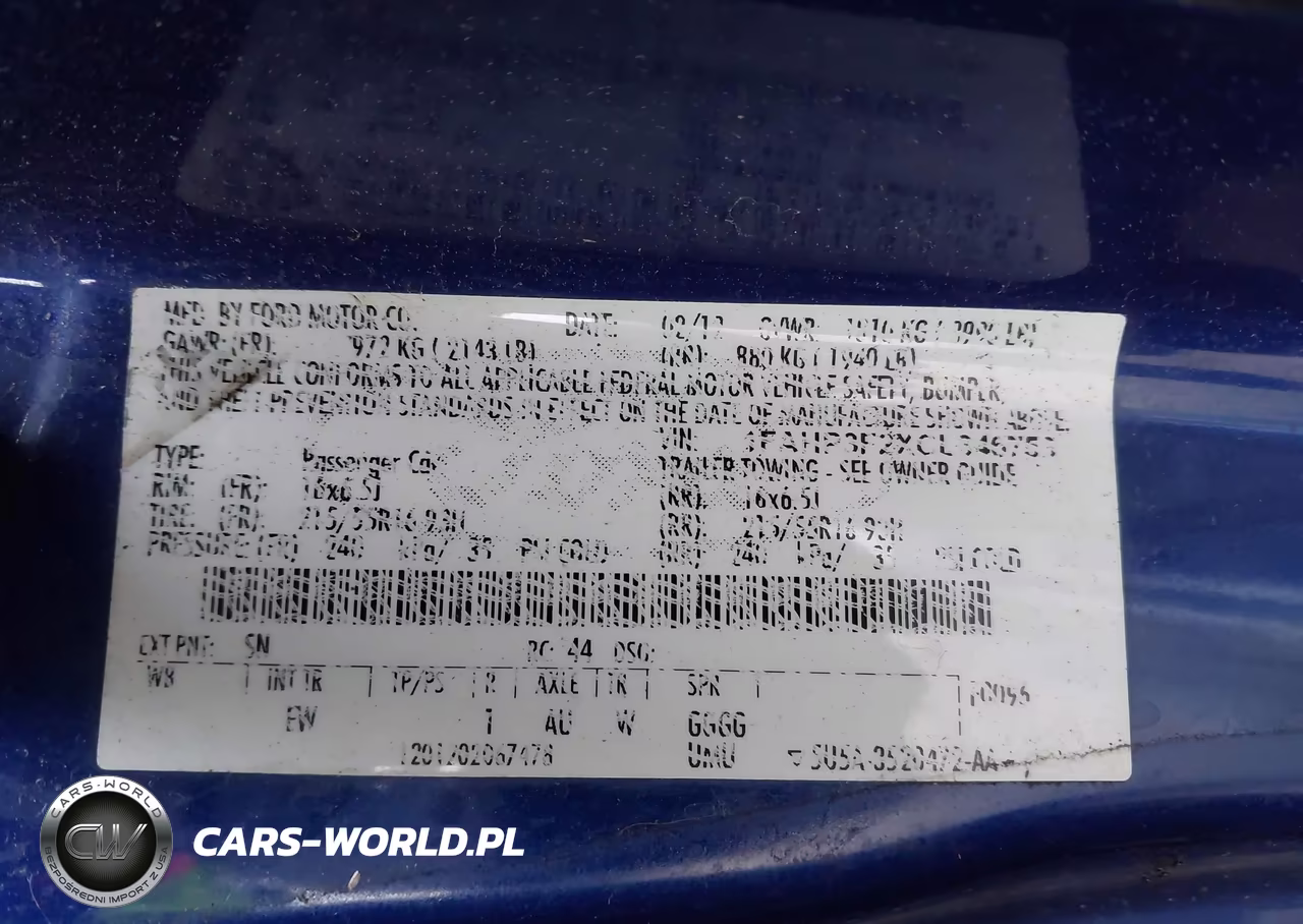 2012 Ford Focus Se VIN:1FAHP3F2XCL346753 - 9
