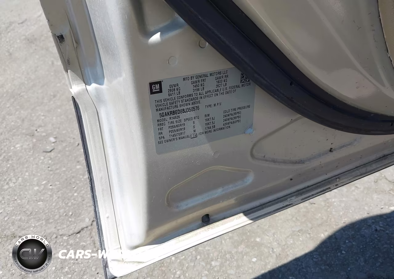 2011 Buick Enclave 1Xl VIN:5GAKRBED8BJ350576 - 9