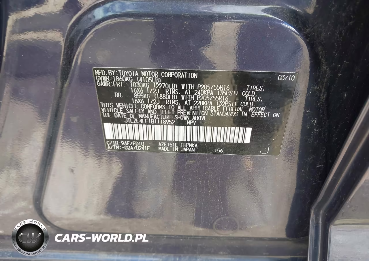 2011 Toyota Scion Xb VIN:JTLZE4FE1B1118952 - 9