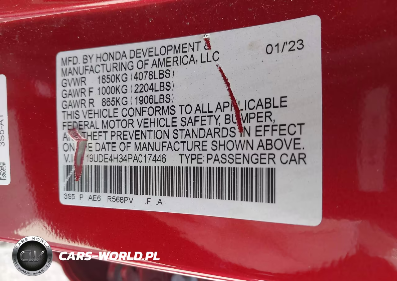 2023 Acura Integra A-Spec VIN:19UDE4H34PA017446 - 9