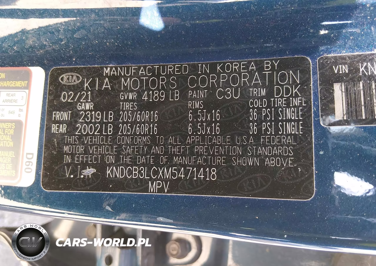 2021 Kia Niro Lxs VIN:KNDCB3LCXM5471418 - 9